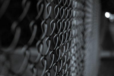 Close-up of chainlink fence