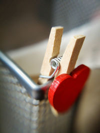 Close up of red fabric