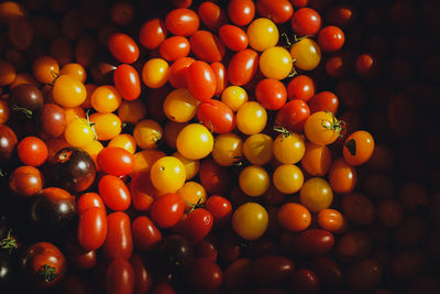 Full frame shot of cherry tomatoes