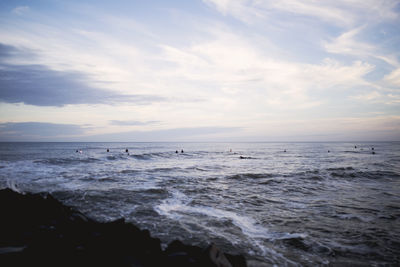 Scenic view of sea against sky