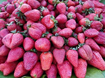 Full frame shot of strawberries