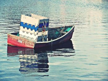 Boats in sea