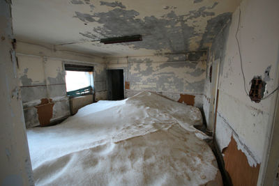 Interior of abandoned house