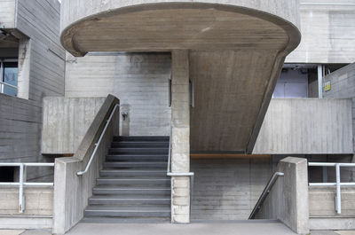 Low angle view of staircase in building