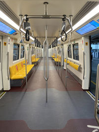 Train at railroad station platform