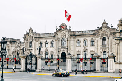 Presidential palace at plaza de armas