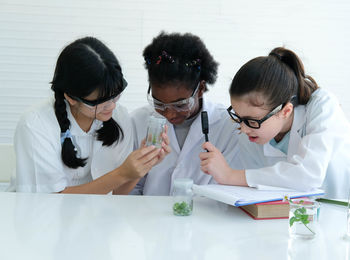 Group of people on table