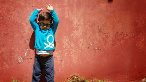 Woman standing in park