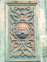 Close-up of wooden door