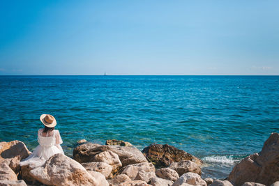 Scenic view of sea against sky