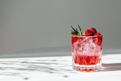 Close-up of drink on table