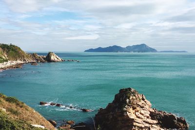 Scenic view of sea against sky