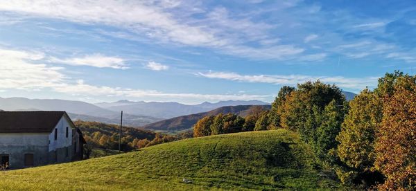 Scenic view of landscape against sky