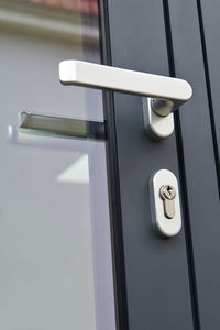 Close-up of door handle