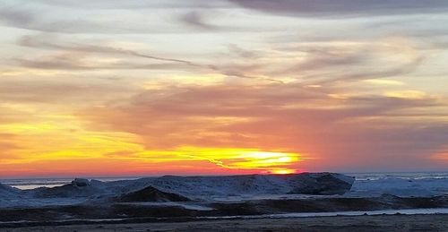 Sunset over sea