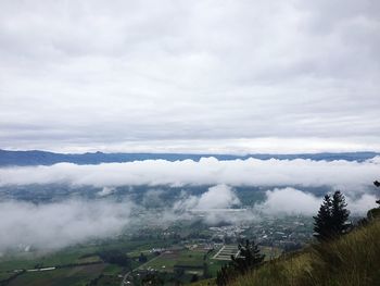 Scenic view of landscape against sky