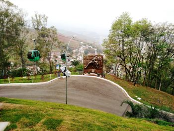 Built structure with trees in background