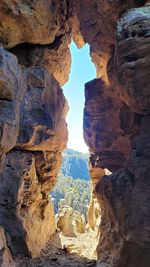 View of rock formations