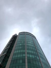 Low angle view of modern building against sky