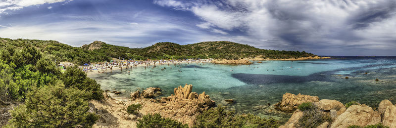 Panoramic shot of sea against sky