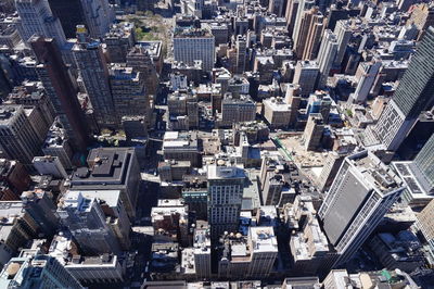 High angle view of cityscape