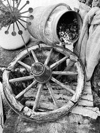 Old rusty wheel