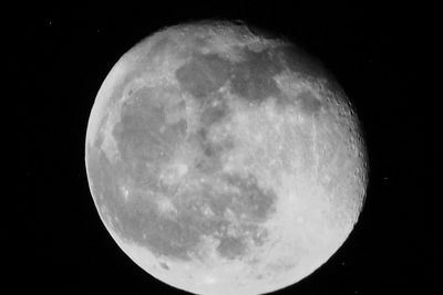 Majestic moon in sky at night