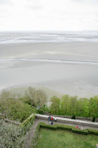 High angle view of landscape against sky