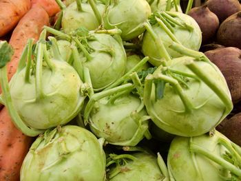 Close-up of vegetables for sale in market