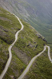 Winding road in mountains