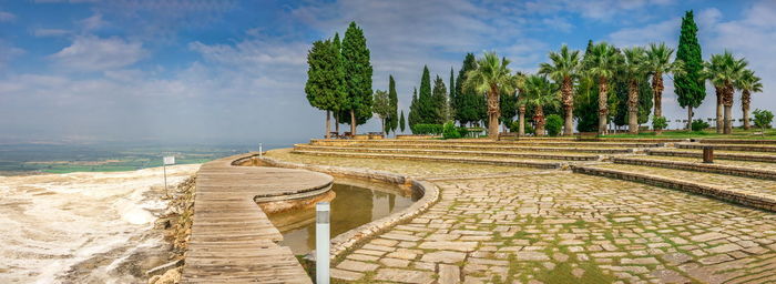 Panoramic view of beach against sky