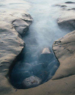 High angle view of water