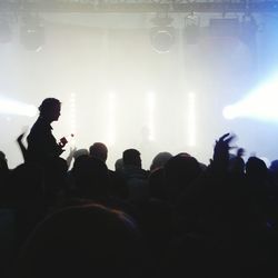 Crowd at music concert