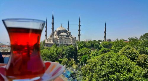 Sultan ahmed mosque against sky