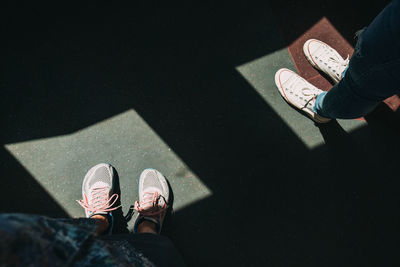 Low section of person standing on floor