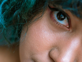 Close-up portrait of woman