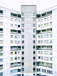 View of modern buildings in city against sky