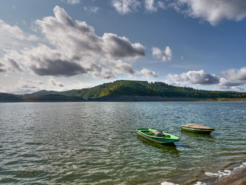 Waldeck castle and the lake edersee