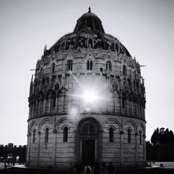 Low angle view of historical building against sky