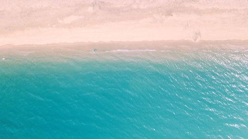 Aerial view of sea against sky