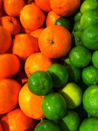 Full frame shot of oranges