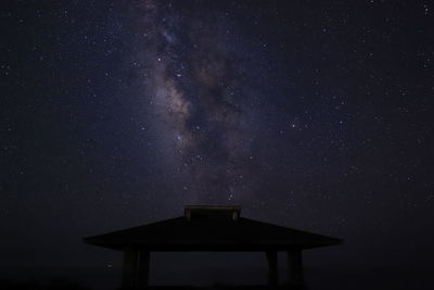 Low angle view of star field against sky at night