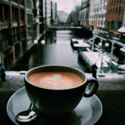 Close-up of coffee cup