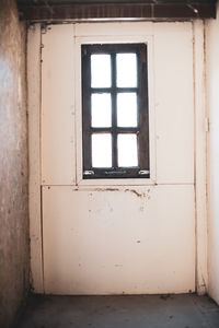 Window of abandoned building