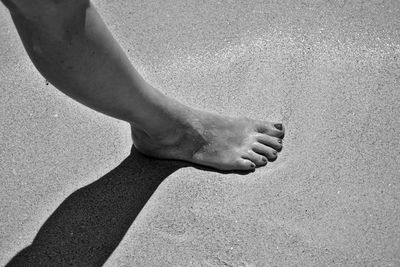 Low section of person standing on floor