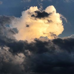 Low angle view of clouds in sky