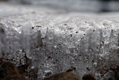 Full frame shot of wet ice