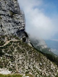 Scenic view of mountain against sky