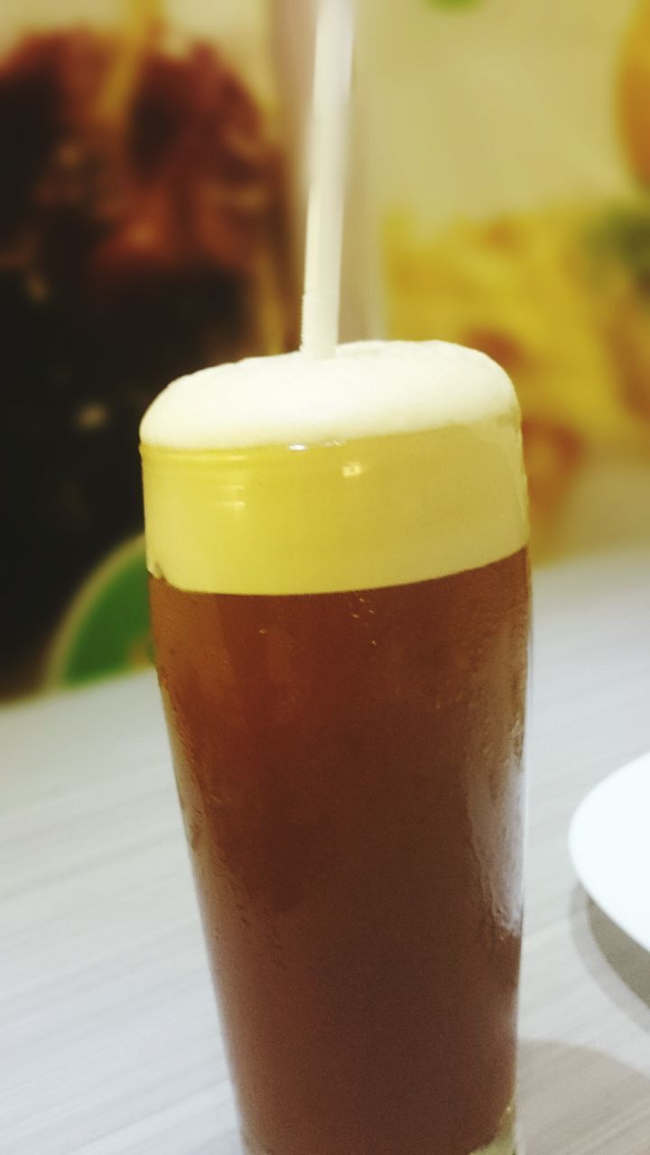 food and drink, drink, refreshment, freshness, table, indoors, close-up, still life, focus on foreground, drinking glass, healthy eating, drinking straw, food, selective focus, no people, beverage, frothy drink, coffee cup, glass - material, indulgence