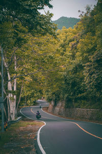 The road was deserted during a pandemic